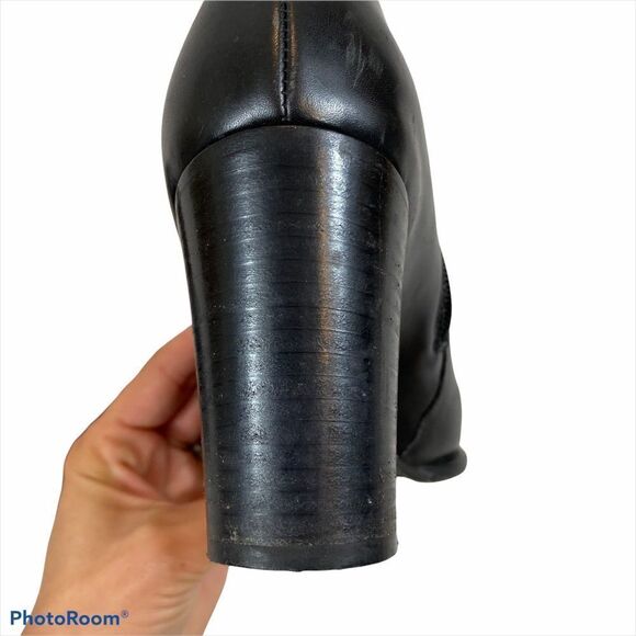 Via Spiga Ladies Black Leather Ankle Boots 7.5 - Picture 4 of 16